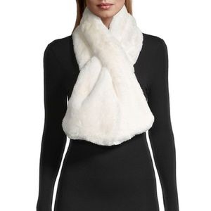 Apparis Bambi Faux Fur Scarf Ivory New!